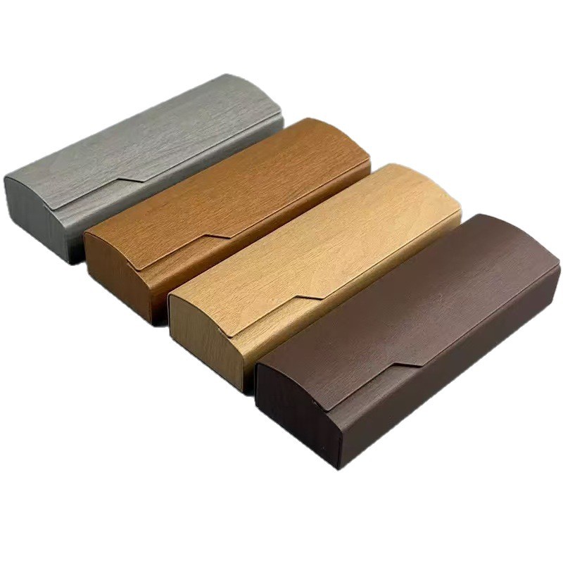 Caja de gafas de madera cuadrada de alta calidad, caja de gafas de rayas de madera, gafas de hoja polarizadas por mayor image 5