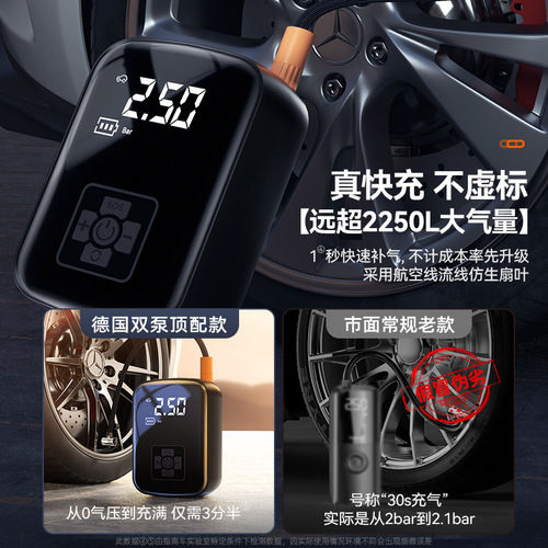 Car air pump, car portable wireless air pump, tire pump for electric car, cross-border supply