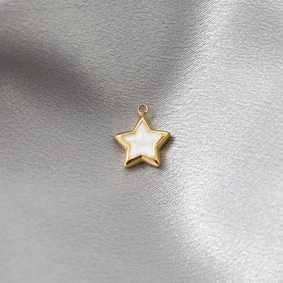 Star Pattern 14*16MM 304 Stainless Steel Star Pendant Jewelry Accessories