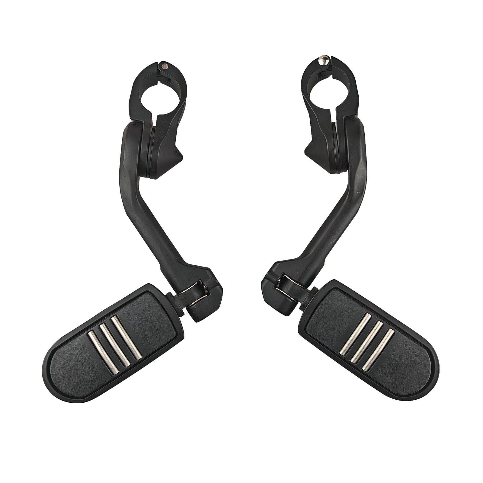 Pegs Cruise Footrest | Ha Lei Motorcycle pedals - long-three-horizontal-foot-pegs-black