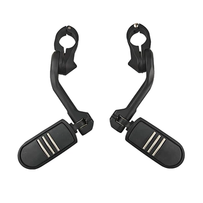 Boy Flagship Road King Modified | Motorcycle pedals - long-three-horizontal-pedals-black