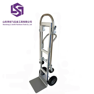定制铝合金二合一两轮手推车工地拉货车建筑货仓车手推搬运车