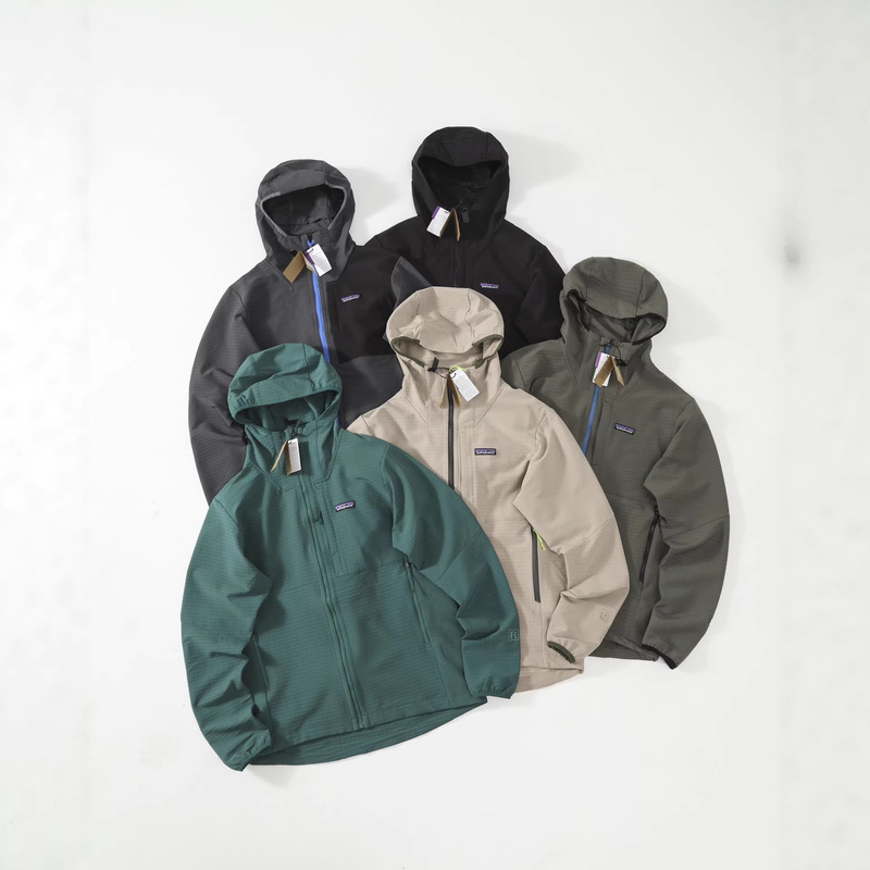 Pata Techface Hoody Sports Outdoor Windproof Softshell Hooded Zip-Up Jacket Cardigan Top