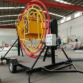 小型可移动式室外游乐设备三维太空环 商场广场户外设备太空环