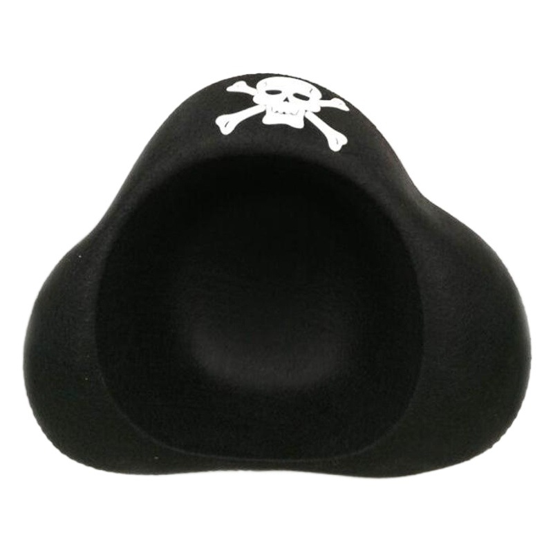 Sombrero de pirata Halloween niños Cosplay apoyos pirata capitán sombrero fiesta suministros cráneo sombrero de fieltro