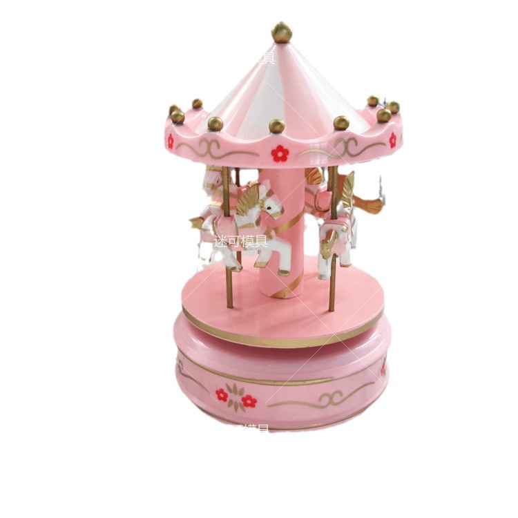 Sky City Carrusel Caja de música pareja creativo Regalo de Cumpleaños juguete accesorios para hornear plug-in