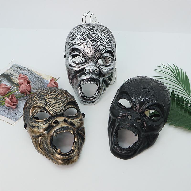 Máscaras vintage de animales para Halloween, estilo horror, populares entre influencers, accesorios para fotos.