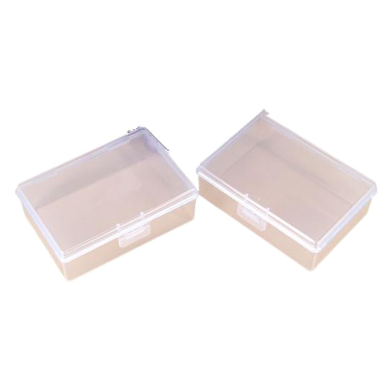 5 piezas cuadradas transparentes papelería joyería herramientas plástico PP caja vacía caja de almacenamiento caja de plástico caja de embalaje almacenamiento