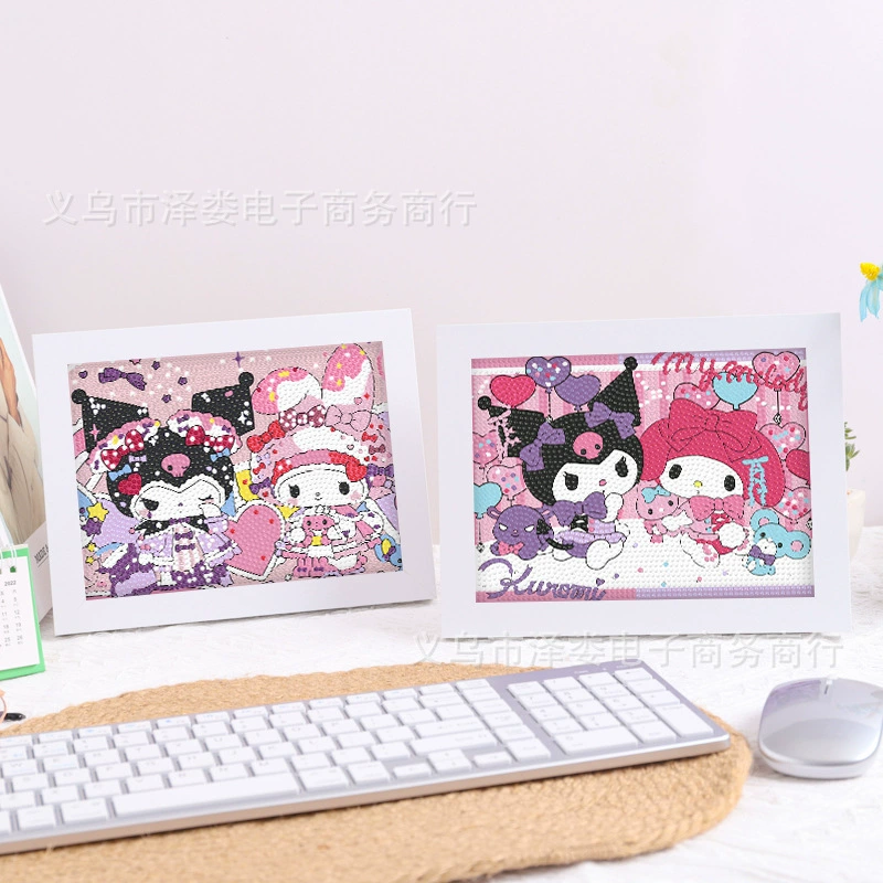 Cuolomi Diamond Drawing Sanrio handmade DIY Diamond Patch Four House Full Drill Point Diamond Painting Wholesale