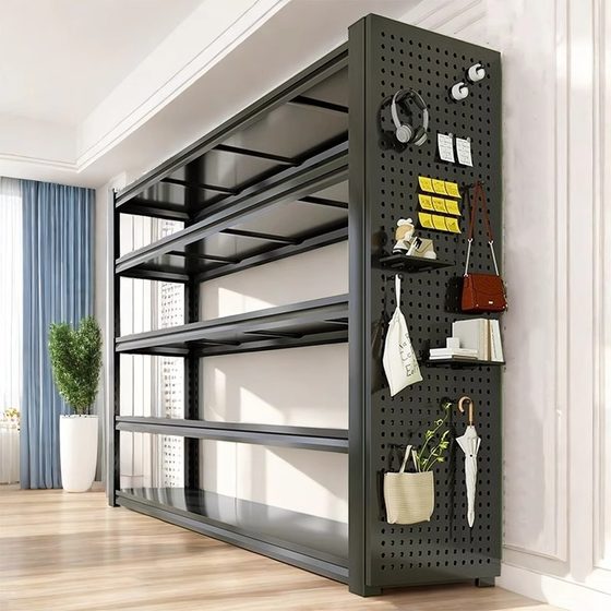 Storage Shelf Storage Rack Multi-layer Basement Commercial Supermarket Storage Iron Shelf Household Balcony Living Room Storage Rack