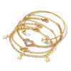 Retro bracelet heart-shaped, set, light luxury style, wholesale
