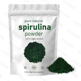 跨境热卖螺旋藻粉富含纯素蛋白100g无添加剂钝顶螺旋藻提取物现货