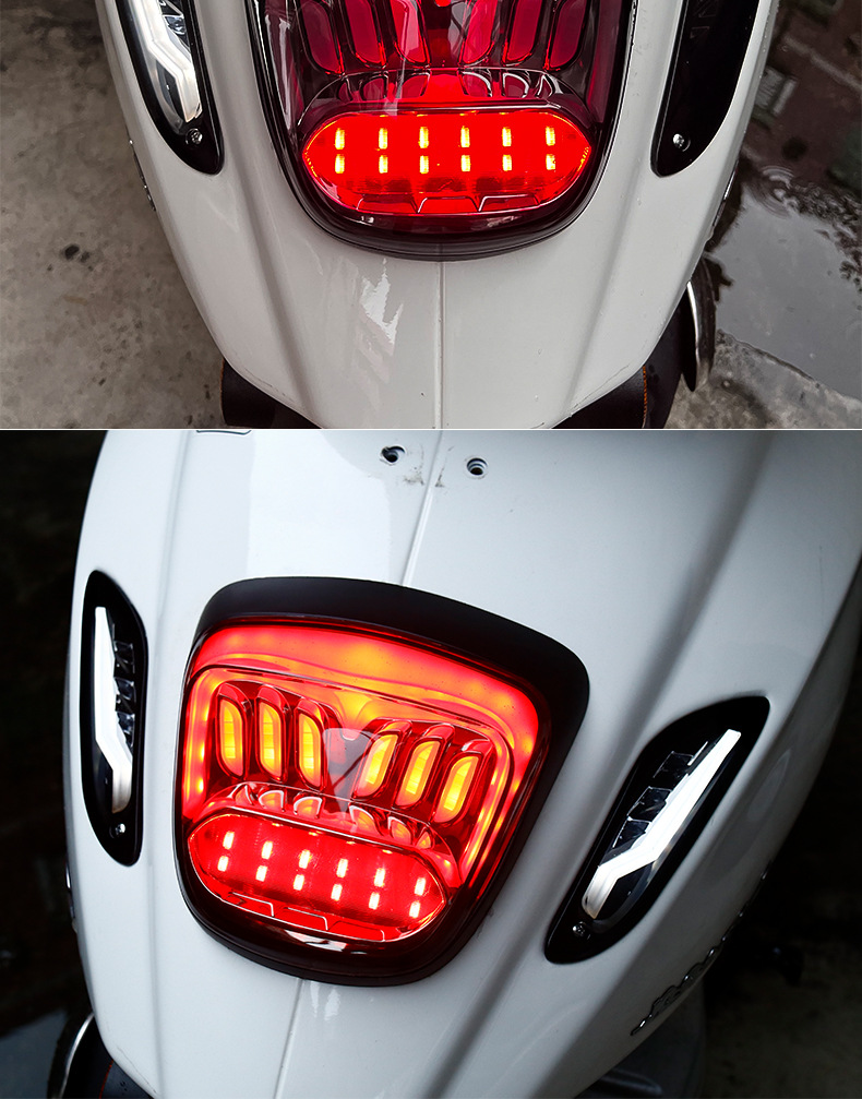 Applicable to Vespa Sprint 50125 150 Sprint Modified LED Front and Rear Turn Lights Tail Lights for Export