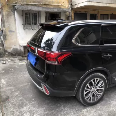 Mitsubishi Outlander Large Rear Spoiler for 13-22 Models, New Outlander Modification Special Widened Roof Spoiler, Wind Deflector, No Drilling Required (Fixed wind wing) - painted-tail-pearl-black