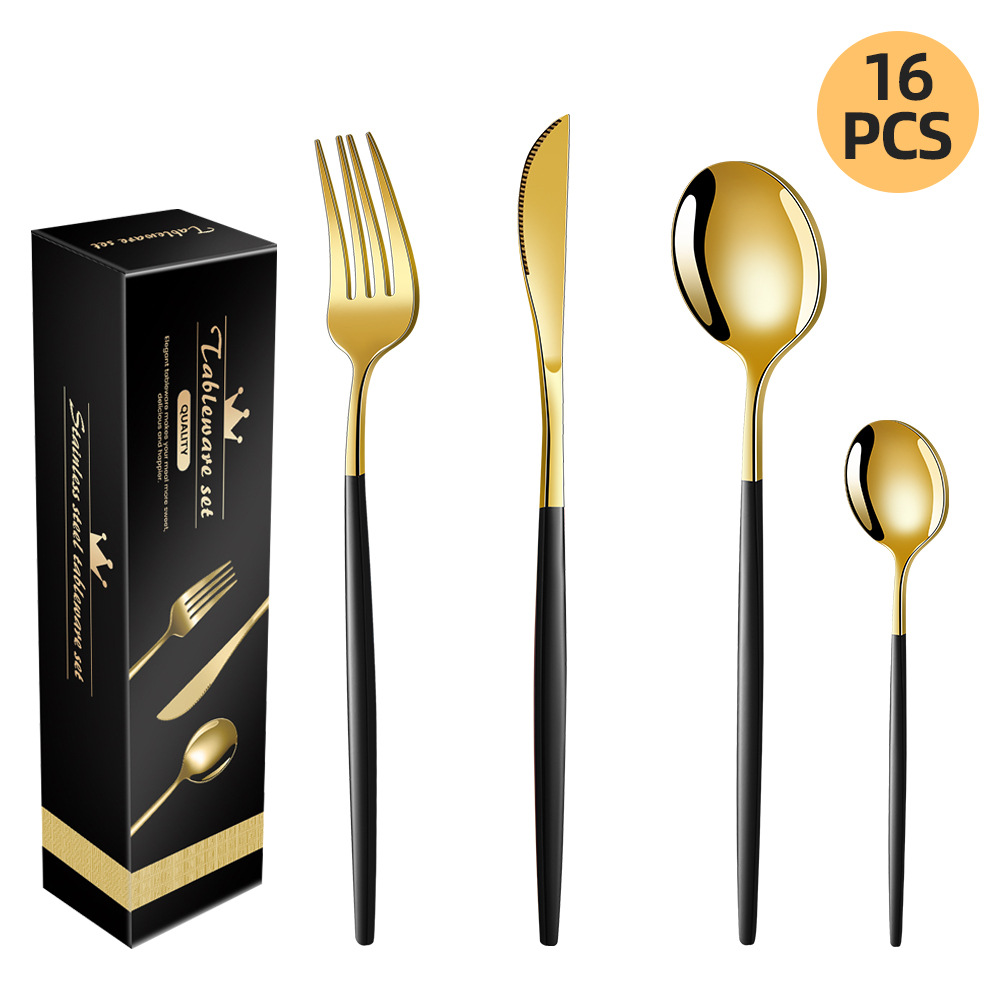 포르투갈 - 블랙 및 골드(16개 세트)