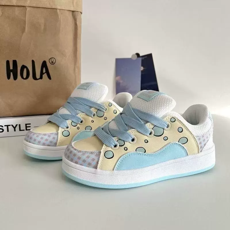Оригинальные женские кроссовки RV в стиле bubble moon, милые и модные, универсальные для студентов, повседневные, новинка 2025 года.
