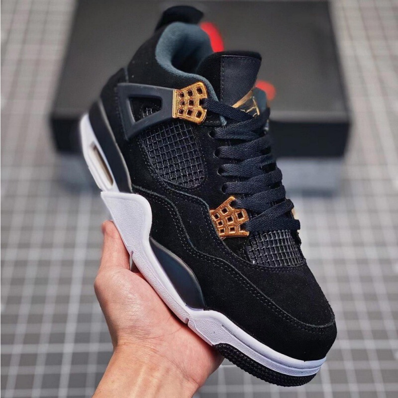 莆田工場 aj4 ピュアオリジナルバスケットボールシューズダークグリーンジョー 4 パープルデニム滑り止め耐摩耗性男性と女性のカジュアルランニングシューズ|undefined