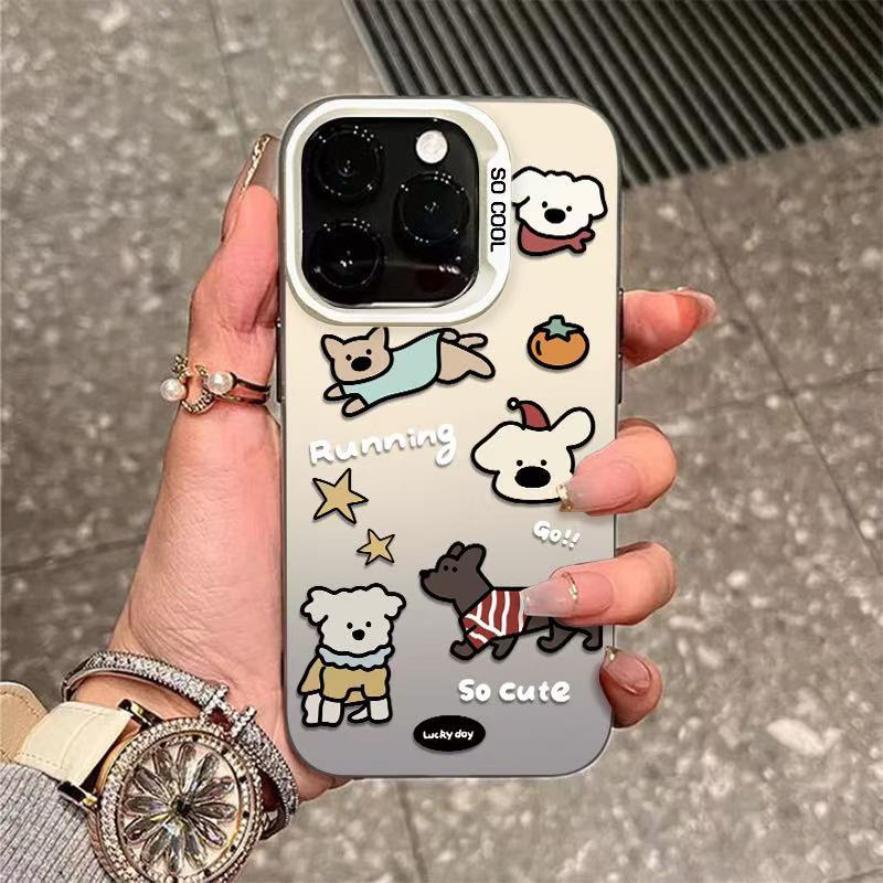Nuevo cachorro de dibujos animados para iPhone 16 funda para teléfono móvil Apple 15promax/14 Europa y América 13pro12pm11