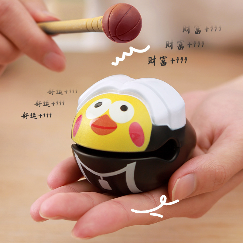 El lindo pez de madera golpea y descomprime la oficina, la meditación, los adornos de instrumentos musicales, los estudiantes, los juguetes budistas, los regalos al por mayor