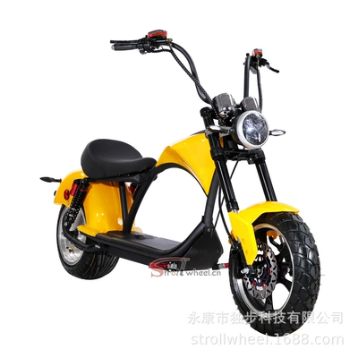 Cp-4Plus Harley Electric Motorcycle: Elektrikli motosikletlər - yellow-60v20ah