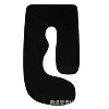 Crystal velvet carbon black-single pillowcase