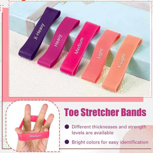 Foreign trade cross-border TPE bunion correction strap exercise band big toe separator resistance trainer rehabilitation strength foot elastic