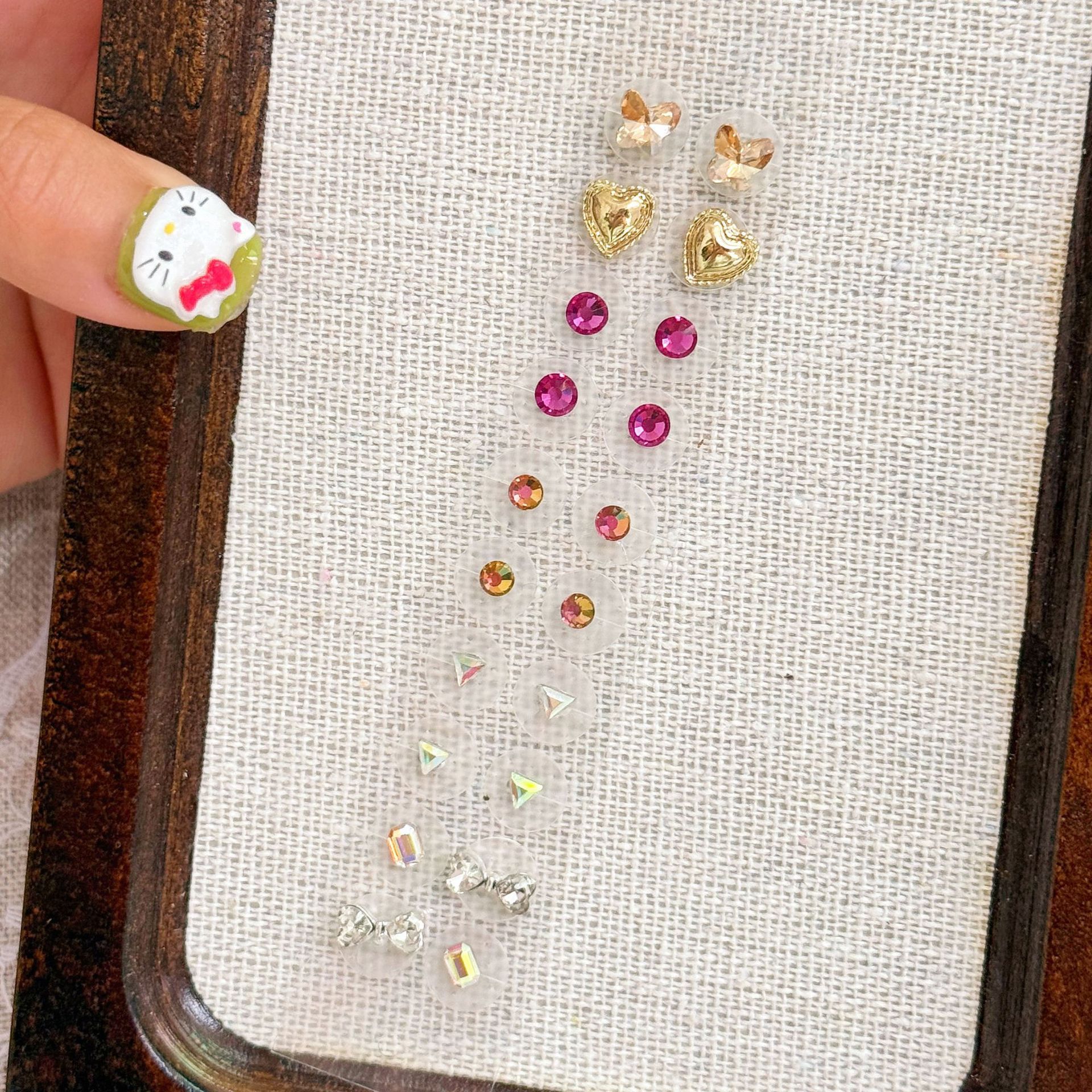 45# Color Diamond Double Butterfly