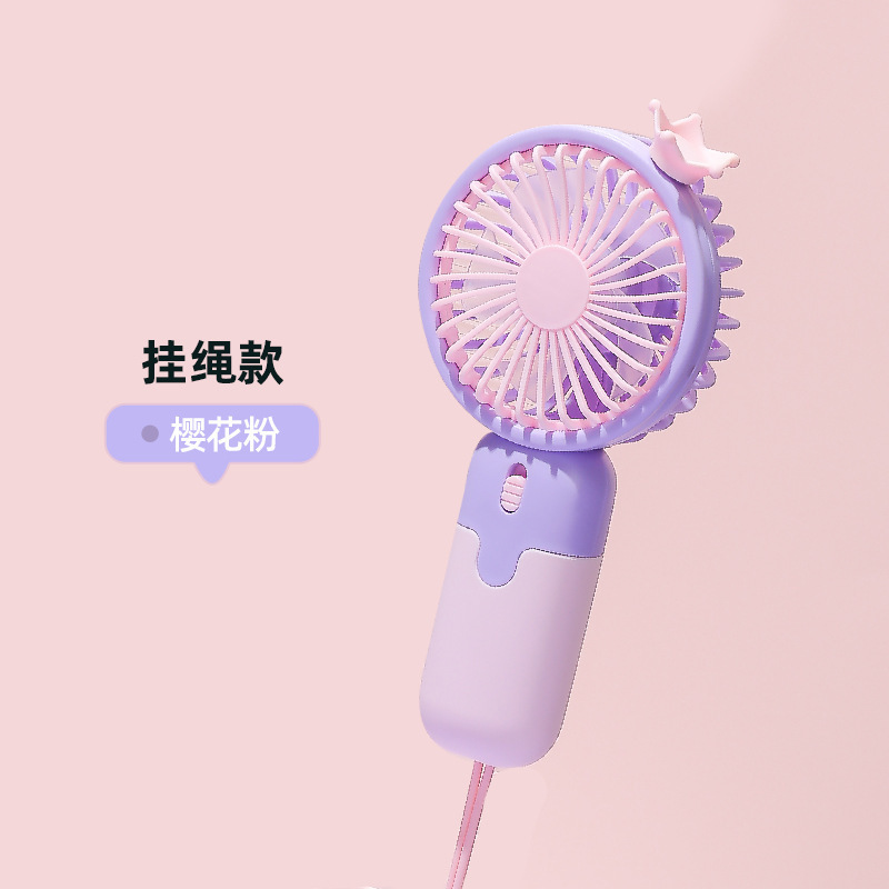 新型手持ちファンポータブル屋外USB充電ファンミニファン小型大風力小型ファン|undefined