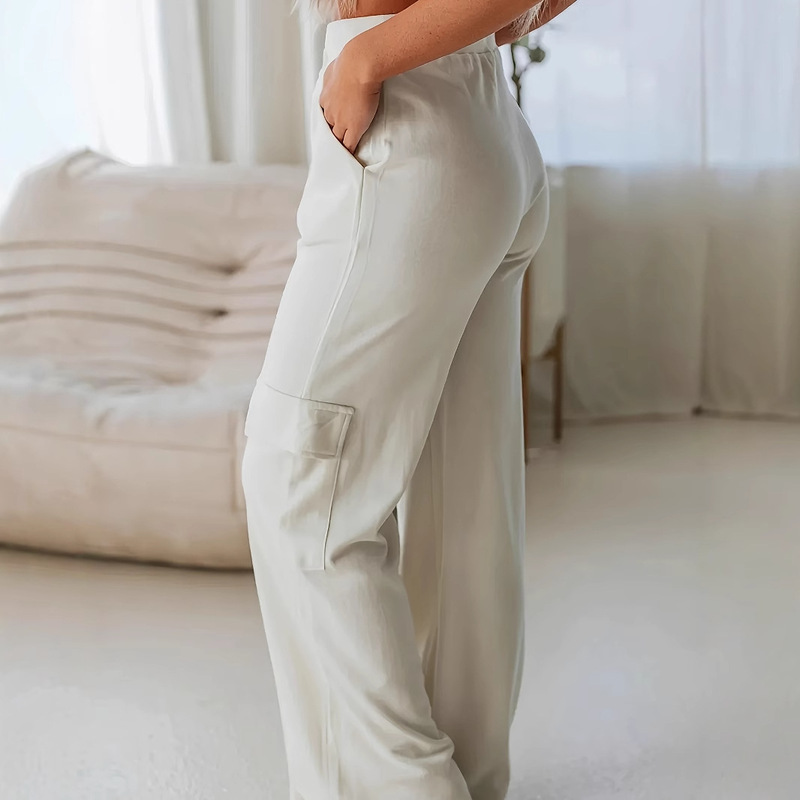 2026 Women's Running Sports Pants Loose Wide Leg Casual Pants Casual Workout Jogging Pants with Pockets 2026 Women's Running Sports Pants Loose Wide Leg Casual Pants Casual Workout Jogging Pants with Pockets