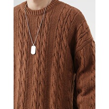 W 26370 Japanese Style Cable Knit Sweater ��ϵ�黨ë��