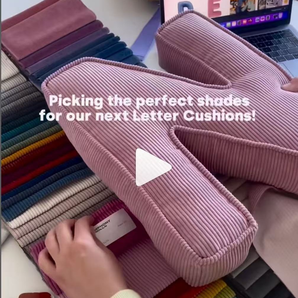 Ins New Abc 26 Lambswool Letters Kidsren's Toy Pillow Toddler Sleep Comfort Pillow Background Photo