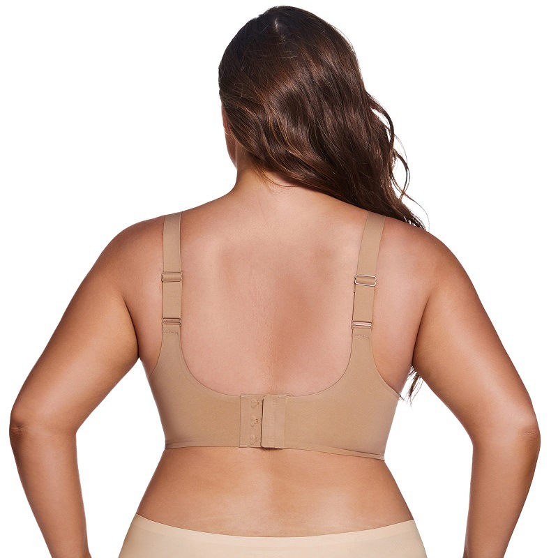 Soutien-gorge ChicShe sans coutures, anti-affaissement, froncé et ajustable sur les côtés, collection grandes tailles, minimisant la poitrine, idéal pour le sport et les femmes minces_voghion.com