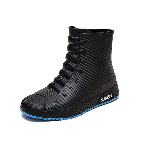 【Dropshipping】Waterproof Shoes for Women and Men, Rain Boots with Middle Shaft, Student Couple, Fleece Lined, Warm and Slip-Resistant, Plastic