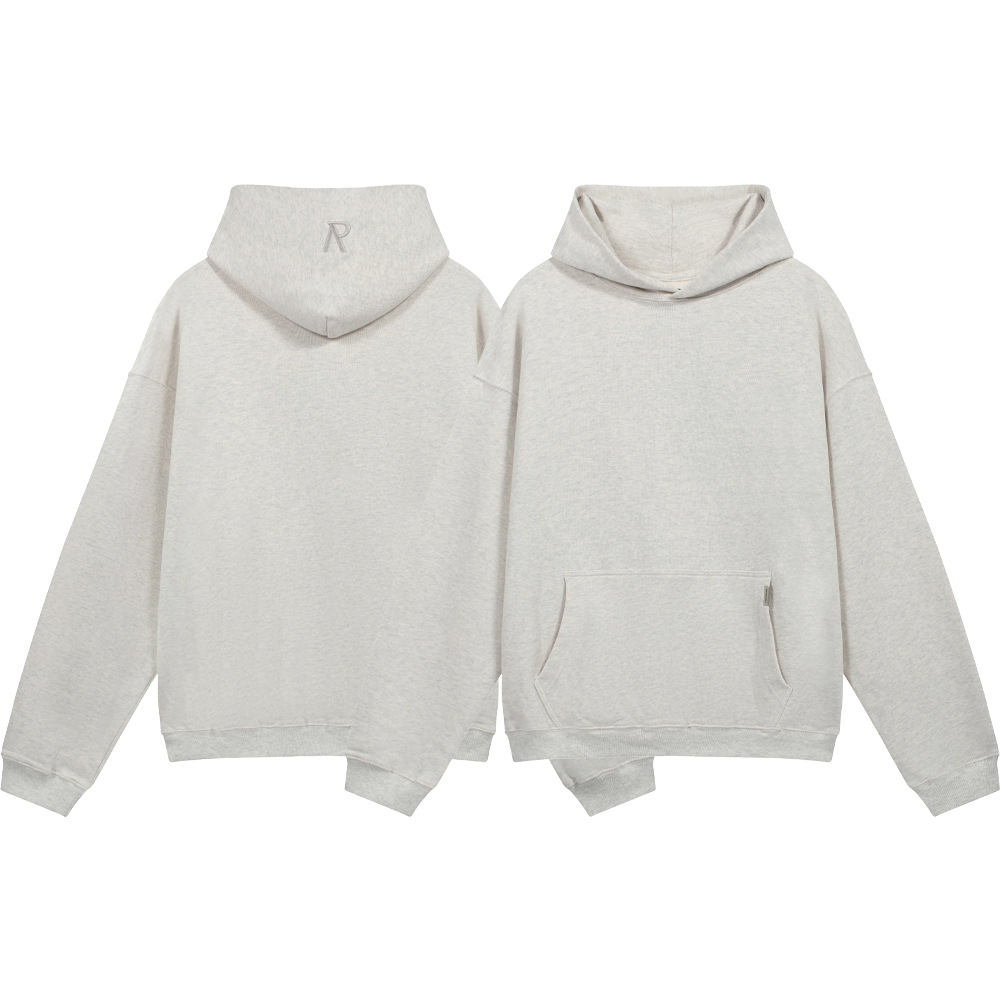 REPRESENT R Letter Embroidery Base Collar Couple Casual Hooded Sweater