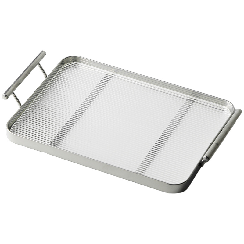 Shanen Luz de lujo binaural bandeja ins estilo hogar bandeja redonda taza de té bandeja de té SALA DE AGUA bandeja de almacenamiento