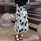 Summer Small Floral Skirt Mori Women's 2025 Summer New High Waist Slimming Mid-length Skirt