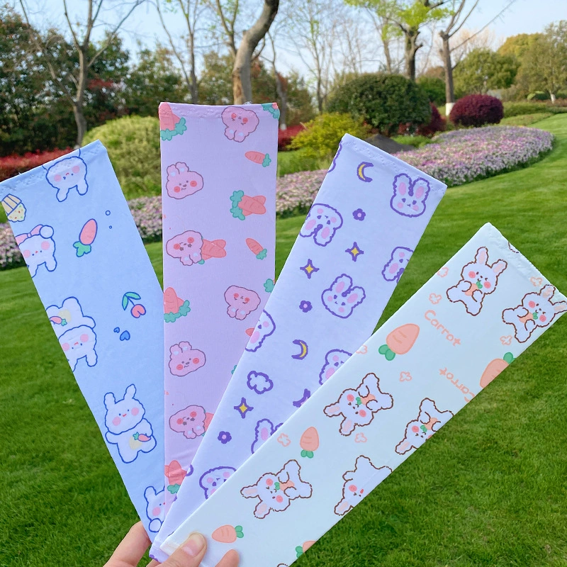 Детский рукав со льдом, защита от солнца, Детский милый рукав с фруктами, летний ультратонкий ледяной шелк, защита рук для мальчиков, тонкий рукав