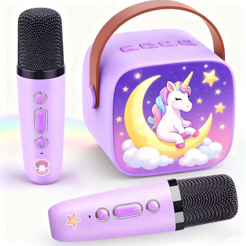 Bluetooth Speaker Wireless Karaoke Microphone Heavy Bass Singing Device Cross-Border P2/K1_voghion.com