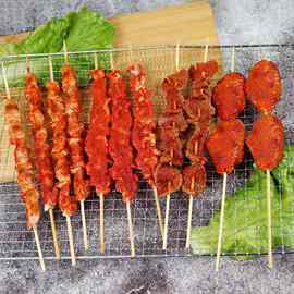 仿真烧烤串模型食物假羊牛肉串鸡翅食玩道具展示橱窗烤箱摆件软装