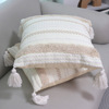 Amazon Nordic Tufting tassels sofa Pillowcase Cross border a living room bedroom Lumbar pillow Open House Square pillow