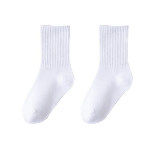 Children's socks new autumn and winter cotton socks for boys and girls white student socks autumn and winter white socks sports socks crew socks