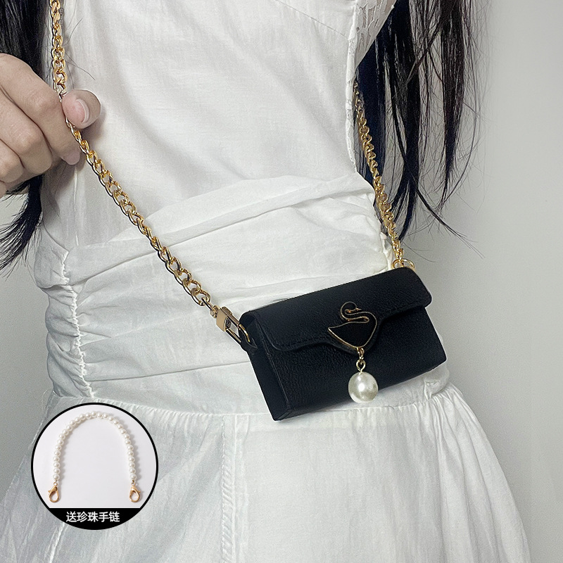 스완 엘레강트 블랙 [팔찌 + 숄더백 체인]