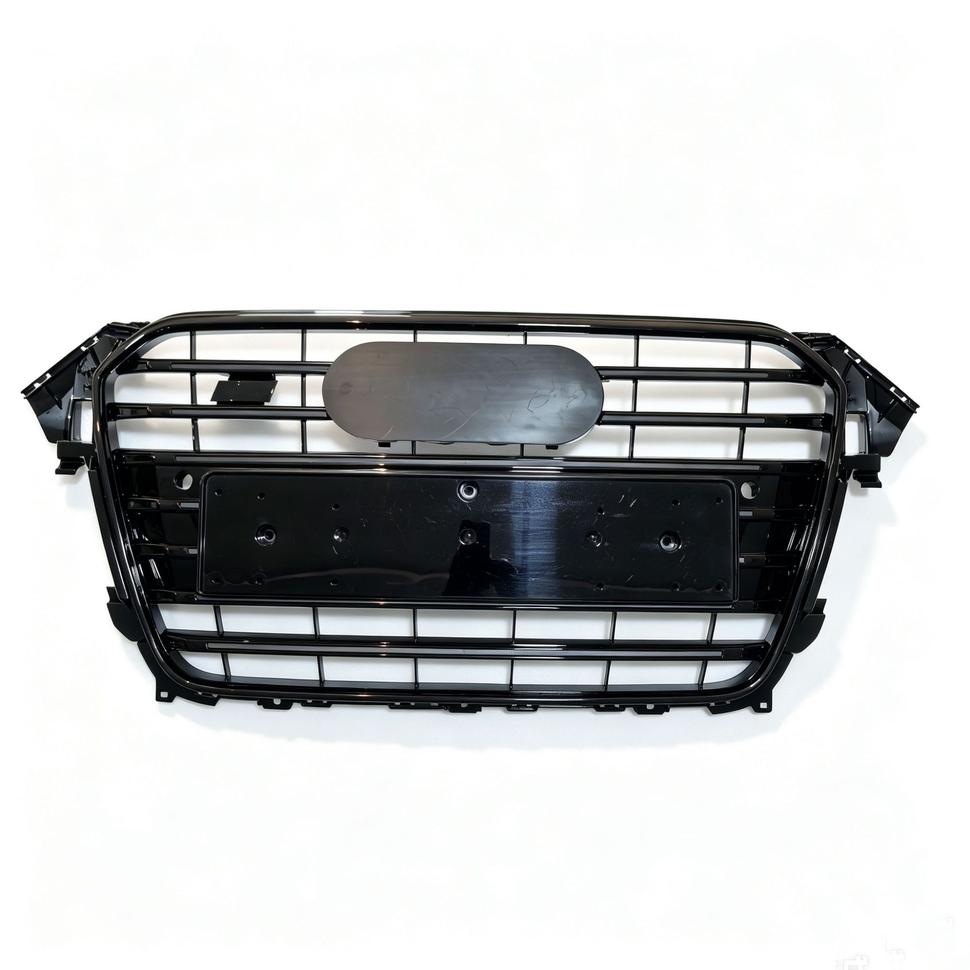 S4 Style Front Grille with Chrome and Glossy Black Finish for 2013-2016 Audi A4 S4 B8.5