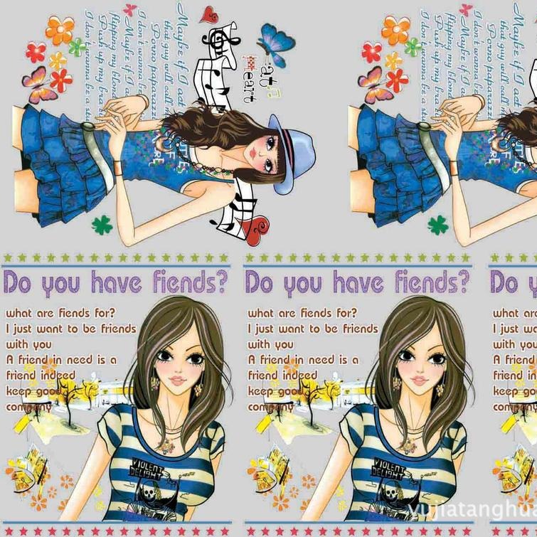 厂家服装烫画 广告衫烫画 T恤衫烫画烫图