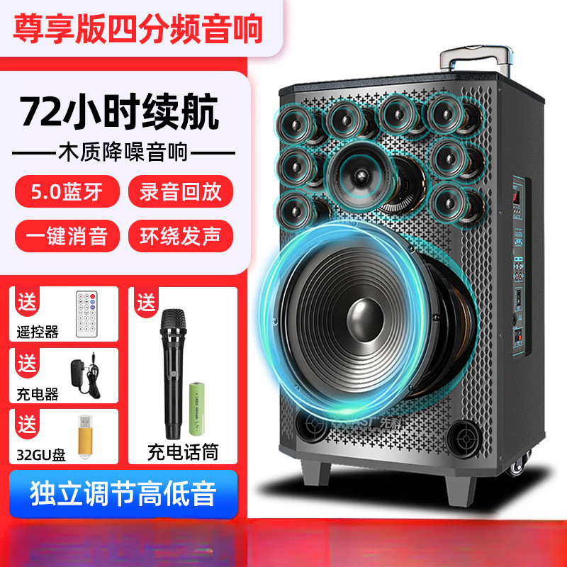 广场舞音响音箱2025新款k歌户外拉杆专用大功率蓝牙专业演出|undefined