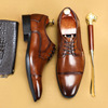 Footwear for leather shoes English style, suit, genuine leather, wholesale