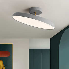 卧室灯北欧简约现代led吸顶灯可旋转创意书房灯阁楼房间斜坡顶灯