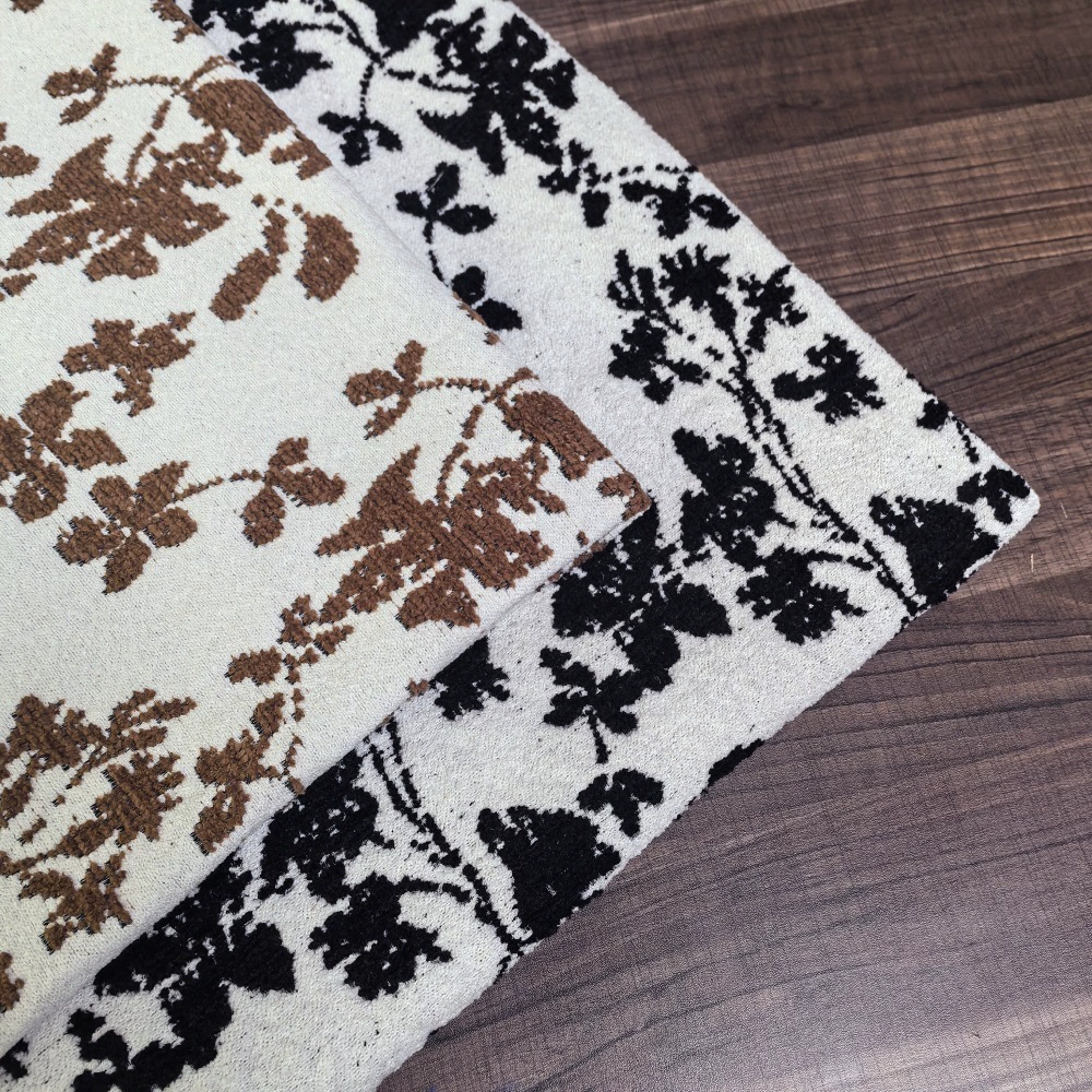 Spot chenille yarn-dyed jacquard fabric for pillows, national style new Chinese style sofa pillows, home fabrics