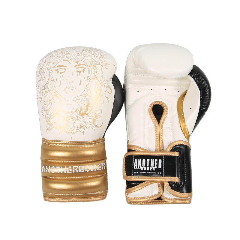 Nuevos guantes de boxeo Guantes de boxeo Sanda para adultos en casa Guantes de boxeo de boxeo de lucha de Muay Thai Entrenamiento de sacos de arena Guantes de boxeo para hombres y mujeres transfronterizos