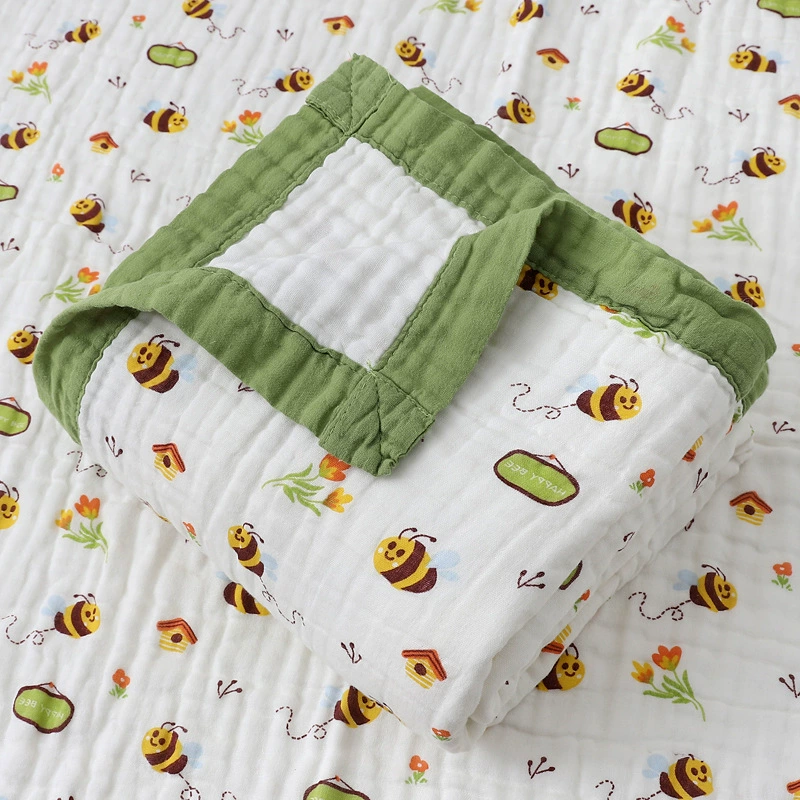 Марлевый детский мультяшный банный полотенце, duvet для младенца